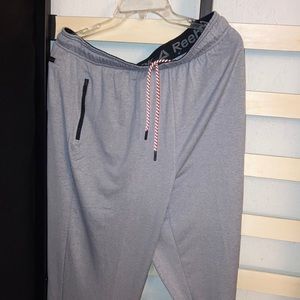 L Grey Reebok sweat pants